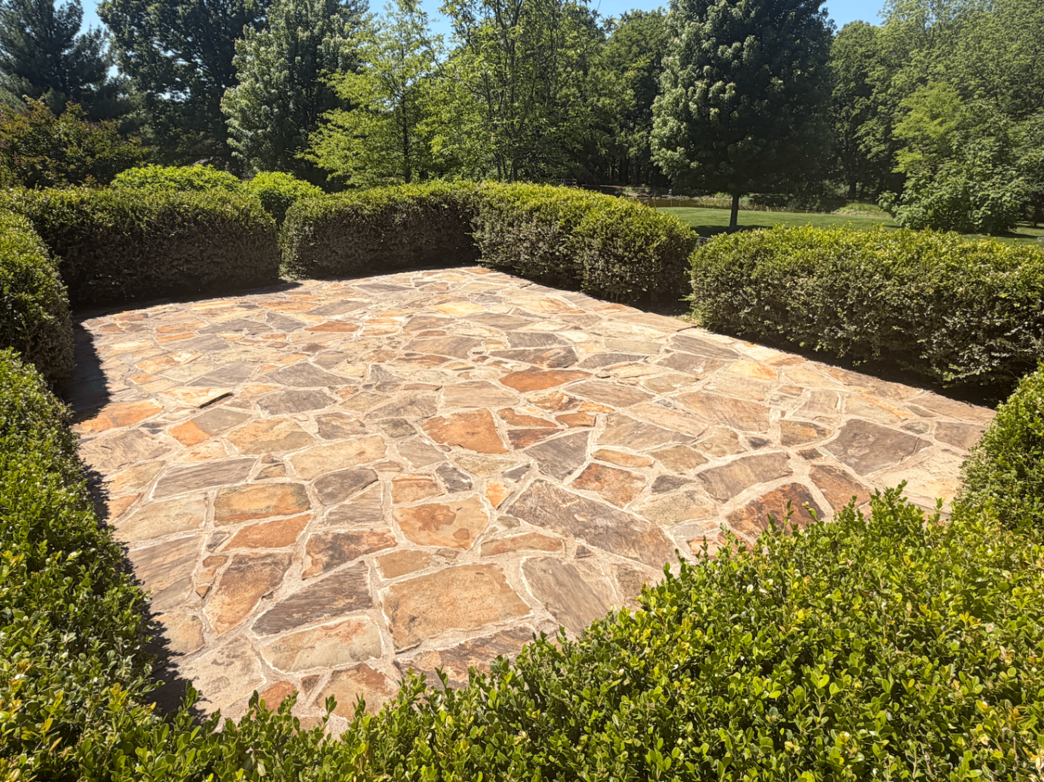 Flagstone Patio Restoration — after