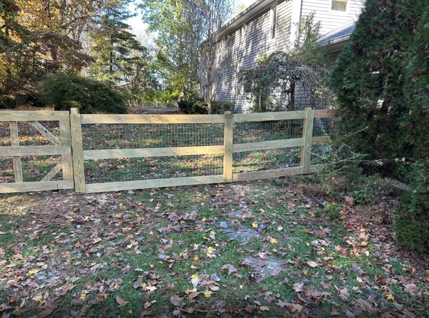 Split-Rail Fence Install